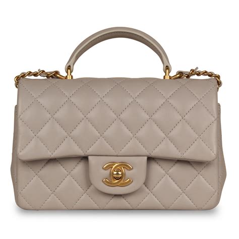 chanel classic flap mini vintage|chanel mini flap bag with top handle.